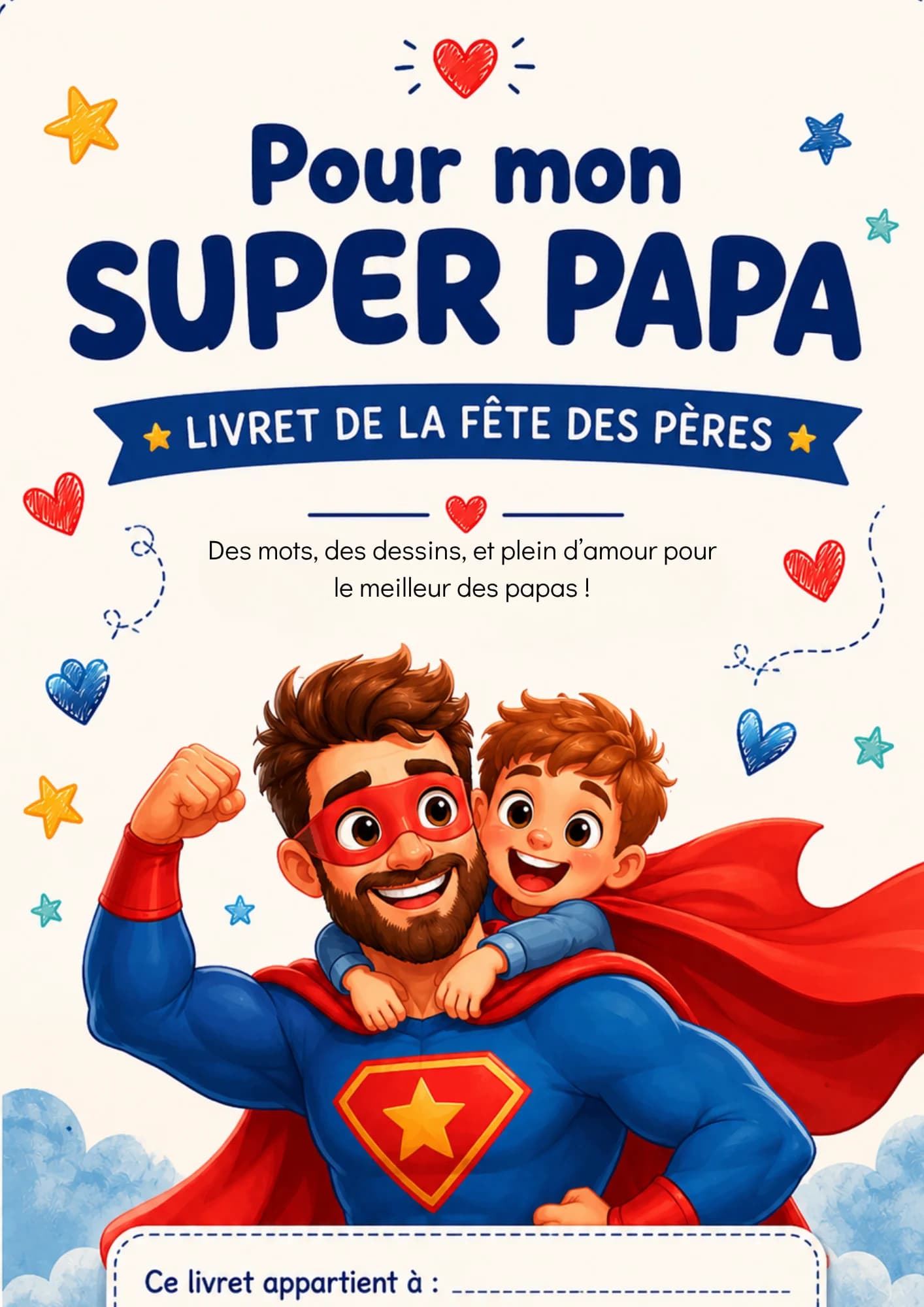Livret fête des pères - VERSION FILS